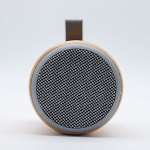 Mini xách tay cho 5.0 có thể sạc lại pin Loa âm thanh gỗ tre Máy tính để bàn leo núi Móc bảo vệ môi trường - Product Image 3