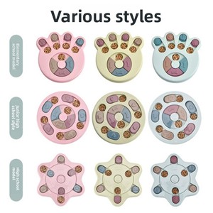 Nuovo Giocattolo per Animali Domestici: Ciotola Girevole Anti-Soffocamento per Cani con Motivo a Ossa e Cuori - Product Image 2