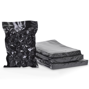 Emballage de <span class=keywords><strong>sac</strong></span> alimentaire personnalisé pochette scellée embossée noire et transparente pour économiser la viande en surface sacs <span class=keywords><strong>sous</strong></span> <span class=keywords><strong>vide</strong></span> en nylon texturé noir - Product Image 6