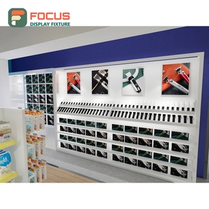 Premium Wig Display Cabinet Glass Shelf Lockable Door Multi Drawer Human Hair Store Display Cabinet - Product Image 2