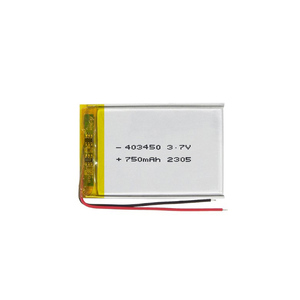 Bateria de Polímero de Lítio 403450 3.7V 750mAh Recarregável Li-ion Lipo com PCB - Product Image 1