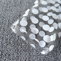 Vente en gros de sacs cadeaux transparents à pois ondulés rayés pour petits biscuits Sac de bonbons de Noël stéréo à bouche plate OPP en papier