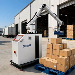 Palettiseur robotisé - Équipement de ligne d'emballage automatique pour applications papier, plastique, métal, verre, production efficace de 15 pièces/minute - Product Image 1
