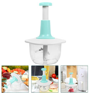 Picadoras de Verduras Manuales Tipo Prensa, Cortador de Carne y Ajo para el Hogar, Molinillos, Batidor, Mezclador, Picador de Alimentos de Cocina, Mini Procesador de Alimentos - Product Image 2