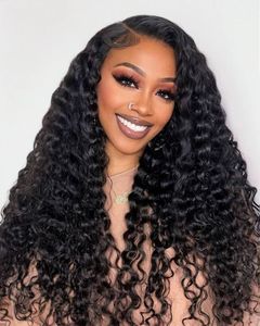 Wholesale Vendors Human Hair Extensions Wigs Brazilian kinky Curly Deep Wave Wigs Lace Front 360 Hd Frontal Wig for Black Women