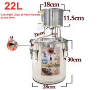 Nouvelle conception 36L maison machine de brassage d'alcool en acier inoxydable pourpier hydrosol Distillation équipement
