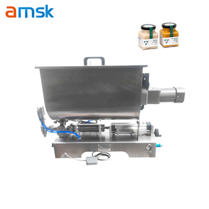Máquina de llenado de pasta agitadora horizontal neumática con <span class=keywords><strong>tolva</strong></span> en forma de U, máquina de llenado rotativa, máquina de llenado de mantequilla de maní - Product Image 2