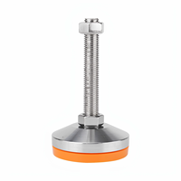 Pieds de nivellement réglables M8 M16 M20 en acier au carbone/laiton/plastique zingué robuste avec tête hexagonale pour meubles