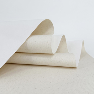 Rollo de Lienzo para Artistas de Doble Grosor, de Algodón Puro, Blanco, Preimpreso, Impermeable, con Base Acuosa - Product Image 2