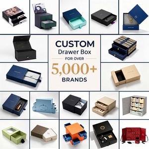 Caja de Cartón Rígido Reciclable con Múltiples Cajones Personalizada, con Diseño de Color en Contraste para Surtidos de Regalos Premium - Product Image 4