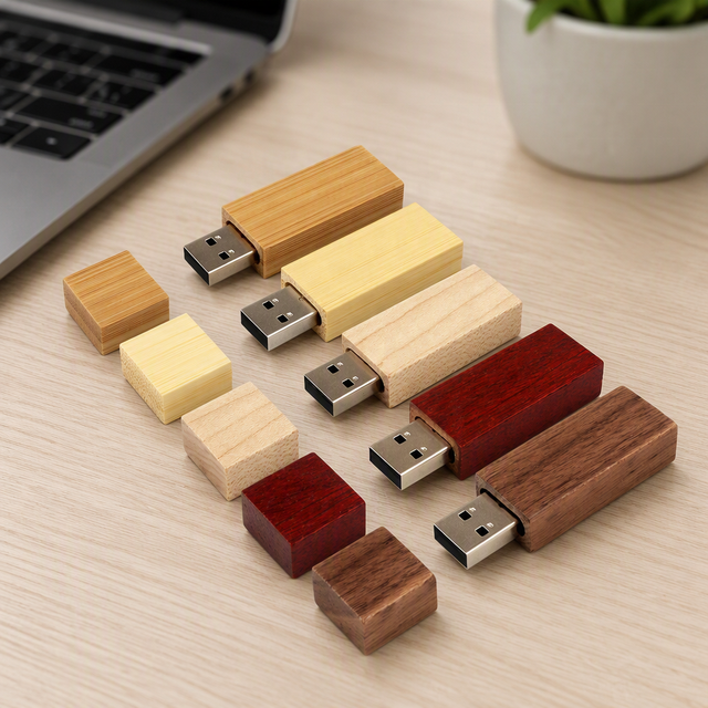 New Durable Laser Engraved Eco Friendly Wholesale Wooden Usb Flash Drives 2.0 for Corporate Custom Promotional Gift