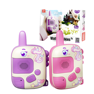 Juego de 2 <span class=keywords><strong>Walkie</strong></span> Talkies para niños de largo alcance <span class=keywords><strong>300m</strong></span> UHF bidireccional para Radio con linterna para jugar al aire libre juguete para niños - Product Image 4