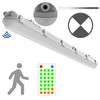 Barre LED 36W 1200mm, 120 degrés, étanche, en aluminium, résistante aux intempéries, avec capteur, éclairage linéaire d'urgence, pour usine, atelier, garage, IP65 IK08