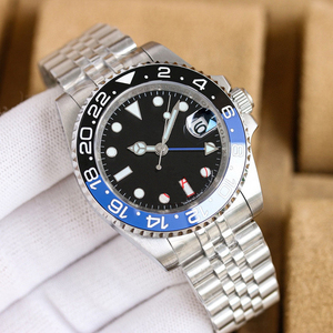 Logo personalizzato di lusso da uomo <span class=keywords><strong>automatico</strong></span> meccanico vetro zaffiro in acciaio inossidabile cinturino Designer Casual Business Watch - Product Image 2