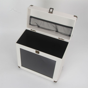 Estuche de Almacenamiento para Discos de Vinilo, Caja Organizadora de Lujo para Álbumes, Estuche de Viaje Portátil de Cuero PU para 30 Discos - Product Image 3
