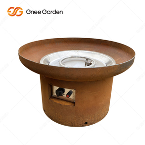 Corten Steel <b>Fire</b> <b>Pit</b> Outdoor Garden Patio Wood Burning <b>Fire</b> <b>Pit</b> <b>for</b> <b>Camping</b> Party <b>for</b> Outdoor Heating Includes Accessory - Product Image 2