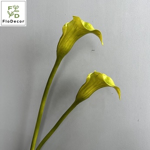 Flor de Lirio de Cala Artificial de Alta Calidad de 75 cm, de PU, Tacto Real, Color Blanco Borgoña, para Decoración de Bodas, Sala de Estar, Mesa del Hogar - Product Image 4