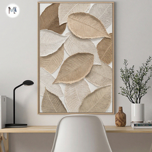 Arte de Pared en Lienzo Multicolor Personalizado, Decoración Pintada a Mano, Pintura Abstracta Tridimensional con Textura Gruesa <span class=keywords><strong>para</strong></span> Sala de Estar - Product Image 1