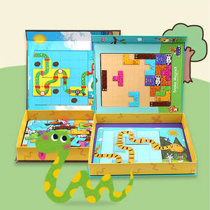 Puzzle Magnetici 3D Giochi Creativi di Assemblaggio Blocchi Magnetici Intelligenti Tetris + Gioco del Serpente - Puzzle Magnetico 2-in-1 - Product Image 4