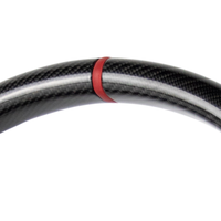 Volant en fibre de carbone pour Mercedes Benz W205 C63 808 E43 C300 C200 GLC SLK A45 AMG, accessoires intérieurs de voiture