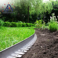 Prix d'usine Bordure de jardin en aluminium revêtue de poudre Bordure de pelouse en aluminium Bordure en métal Bordure de paysage d'herbe