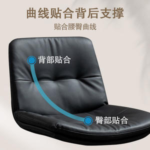 Taburete de Bar Moderno con Respaldo, Altura Ajustable, Base Giratoria de Metal, para Uso Comercial - Product Image 5