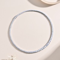 Fabrication de bijoux sur mesure en argent sterling 925 avec moissanite pour femmes et hommes, collier tennis hip-hop, moissanite complète, mariage, OEM/ODM