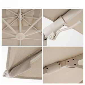 <span class=keywords><strong>Parasol</strong></span> de jardin rectangulaire <span class=keywords><strong>3x4m</strong></span>, grande taille, robuste, avec mât en aluminium, <span class=keywords><strong>parasol</strong></span> cantilever, imperméable - Product Image 4