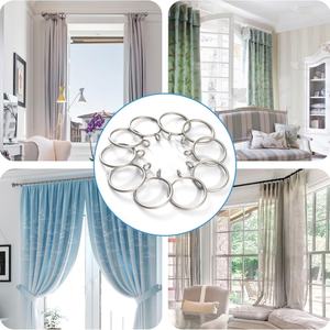 Clips Metálicos para Cortinas de Ducha, Ganchos para Cortinas, Anillos para Cortinas con Ojales - Product Image 5