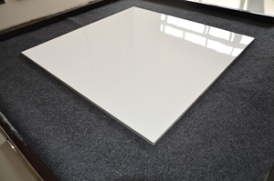 HS601GN super white glossy crystallized glass interior porcelain floor tile - Product Image 6