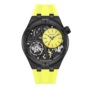 Reloj Deportivo de Lujo para Hombre, Correa de Silicona Impermeable de Alta Calidad, Manecillas Luminosas de Cuarzo, Diseño Hueco - Product Image 4
