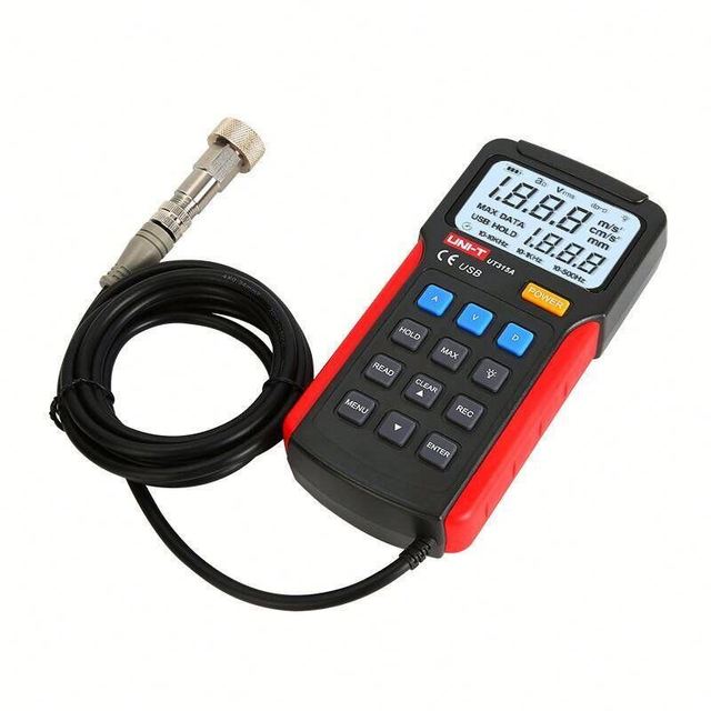 Uni-Trend Seismograph UT311/312/315A/UT311A Digital Vibration Meter Portable Vibration Measuring Instrument Frequency Meter