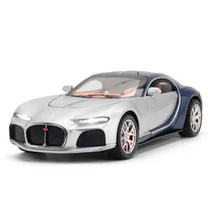 Produk baru simulasi 1:24 Bugatti Atlantic die-casting model mobil olahraga Aloi mobil mainan anak-anak