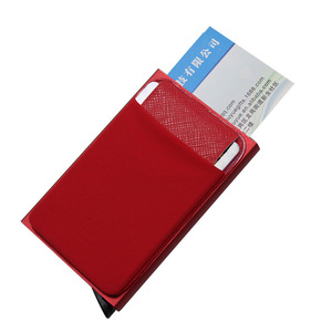 Porta tarjetas automático, caja para tarjetas de visita, porta tarjetas de aluminio, porta tarjetas con protección antidesmagnetización - Product Image 3