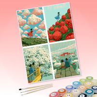 Kits de peinture par numéros DIY personnalisables, ensemble de peinture à l'huile non personnalisé pour adultes, enfants et débutants, livraison directe