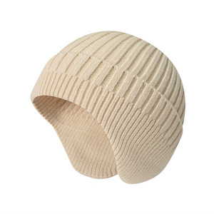 Fitspi chapeau tricoté hiver épaissir thermique hommes femmes en plein air résistant au froid manches casquette laine casquettes Toque mode <span class=keywords><strong>bonnet</strong></span> - Product Image 1
