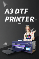 Imprimante DTF A3 à tête unique, imprimante directe sur film pour t-shirts avec système de circulation d'encre blanche pour l'impression de vêtements personnalisés