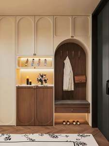 Armario de Dormitorio Modular de Diseño Moderno, Ecológico y Ahorrador de Espacio, Mueble de Salón con Paneles de Madera, Personalización de Fábrica - Product Image 2