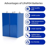 Litium li ion prismatik lifepo4, baterai 3.2v 300ah lifepo4 isi ulang untuk sistem surya 3.2v 302ah 304ah dengan siklus dalam