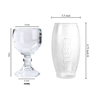 Verre à bière en forme de ballon de football 450 ml, gobelet à vin en forme de trophée, coupe à jus