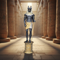 Grande statue d'Anubis en fibre de verre, sculpture de dieu égyptien, décoration intérieure et extérieure, statue d'art égyptien ancien en FRP sur mesure