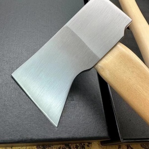 ขวานมีดทำครัวสแตนเลสแบบกำหนดเองได้มีดทำครัวด้ามไม้กระเป๋าล่าสัตว์ใช้ในอุตสาหกรรม - Product Image 4