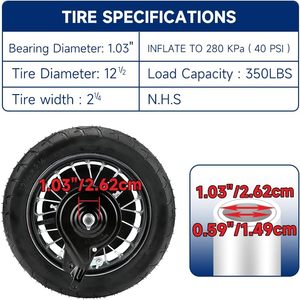 Fvrito phía sau bánh xe lắp ráp thay thế dao cạo Túi Mod (phiên bản 31) Daisy Blossom Bella ngọt Pea Betty hơi Euro Scooter - Product Image 6