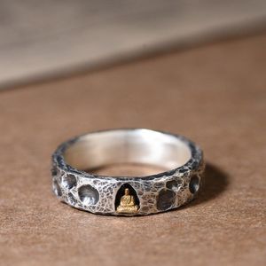 티베트 레트로 수제 옛날 동굴 디자인 낡은 스타일의 링 테일 반지 (남녀공용) - Product Image 1