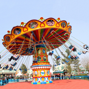 Manèges électriques à chaises volantes de 16 à 36 places à vendre, attractions de parc d'attractions en plein air, matériaux durables en fibre de verre, métal et acier - Product Image 2