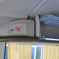 Ensemble de conduits d'air et de porte-bagages pour bus de 10 à 12 m