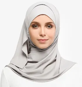 قوة الدافع مخصص خفيفة وناعمة مضلع جيرسي شبه الفورية الحجاب التودونغ أو الحجاب الرياضة مسلم الحجاب للنساء