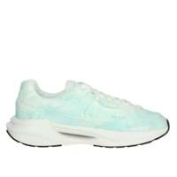 D.A.T.E. Baskets pour hommes M401-VL-DN-FR en toile blanche et bleu clair, chaussures tendance, taille 42