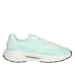 <b>D</b>.A.T.<b>E</b>. Men's Sneakers M401-VL-DN-FR White <b>Light</b> Blue Canvas Trendy Shoes Size 42 - Product Image 4