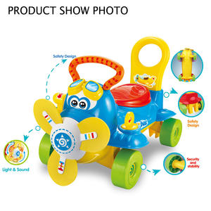 Voiture à pédales en plastique pour enfants, jouet avion de dessin animé - Product Image 3